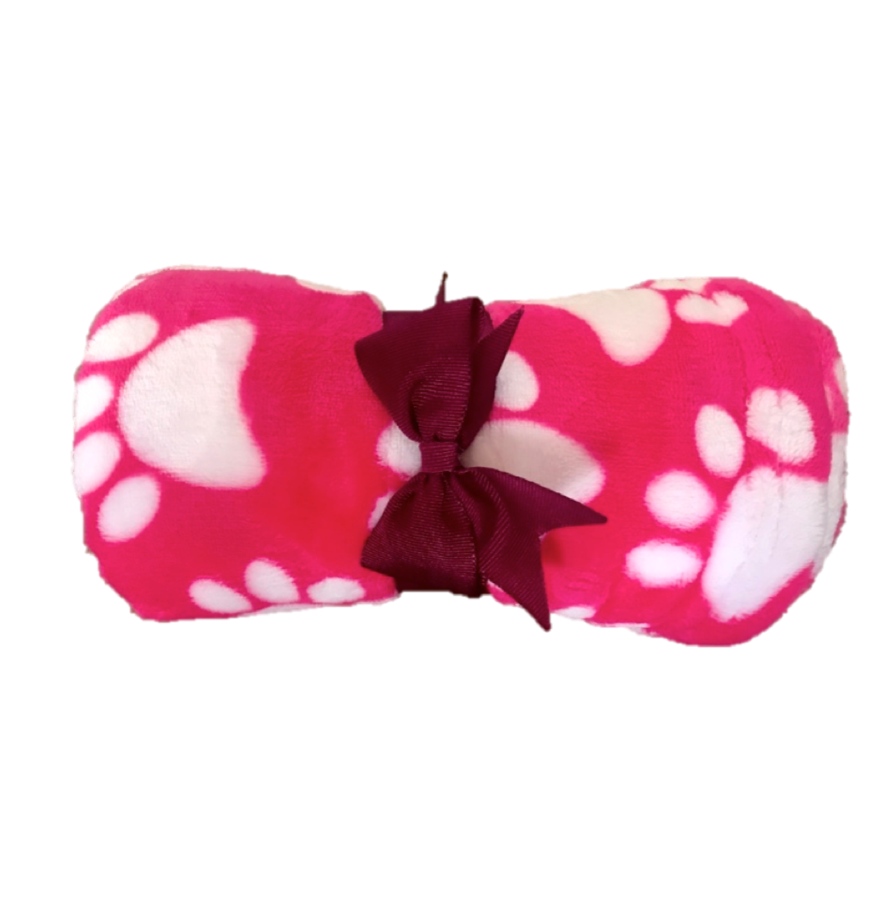 Cobija Fucsia con Huellas Pequeña - Cobijas para Perros y Gatos