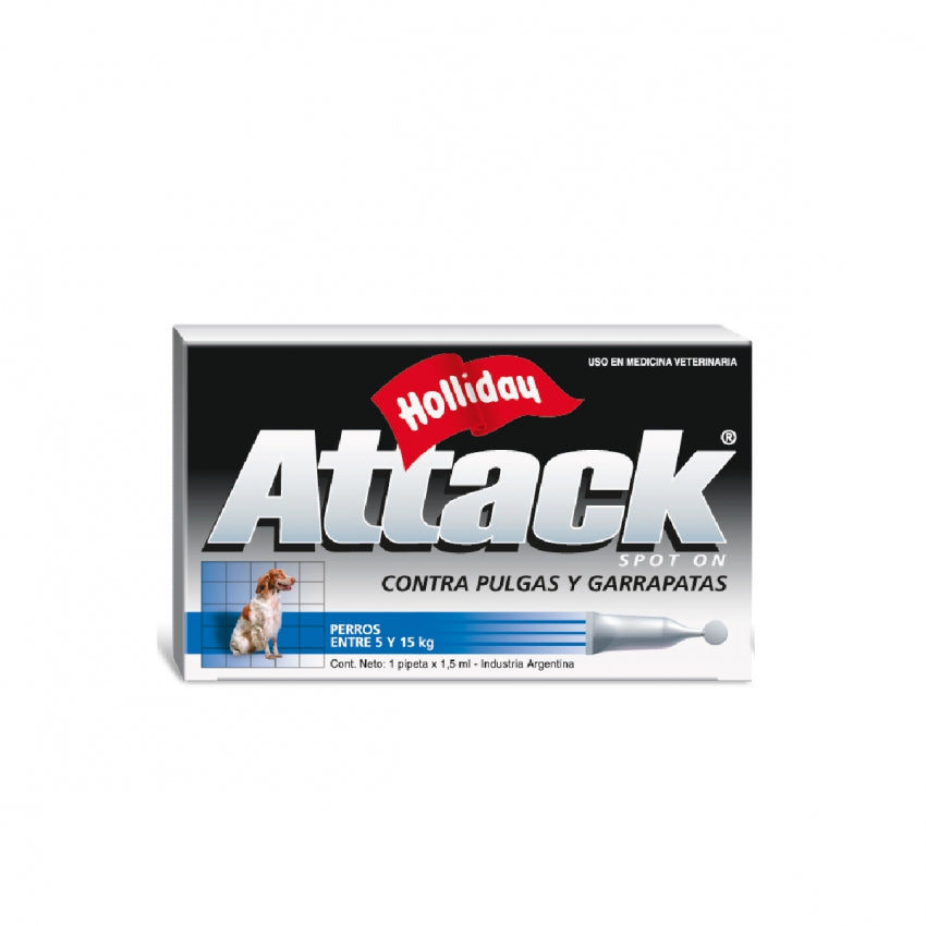 Attack Perro de 5 a 15 Kg - Antipulgas y Garrapatas para Perros a domicilio en Bogotá