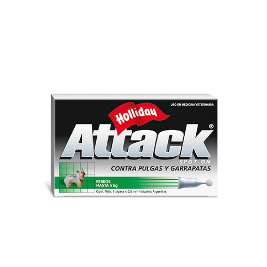 Attack Perro de 0 a 5 Kg - Antipulgas y Garrapatas para Perros a domicilio en Bogotá