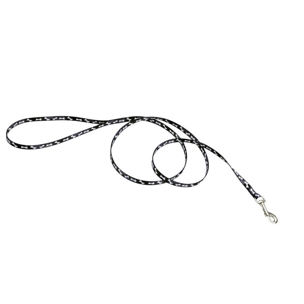 Coastal Styles Leash Black Bones - Correas para Perros