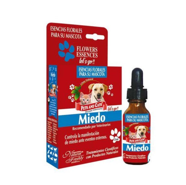 Esencias Florales Miedo Natural Freshly para Perros y Gatos