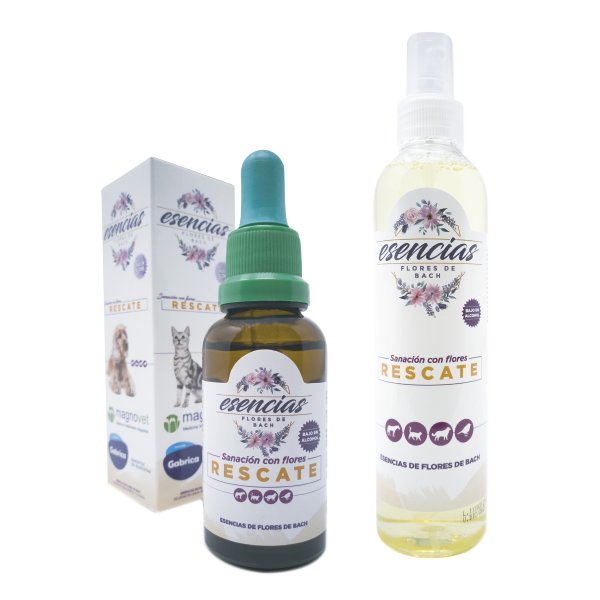 Esencias Florales de Bach Rescate para Perros y Gatos