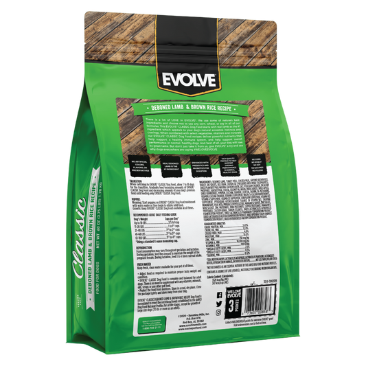 Evolve Classic Cordero - Alimento Holistico para Perros