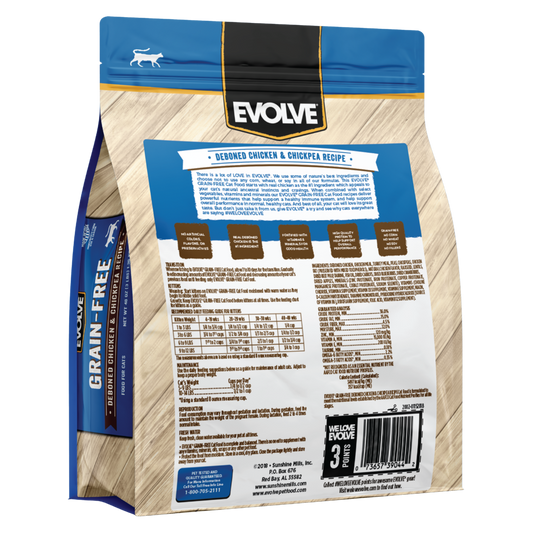 Evolve Gato Grain Free Pollo - Alimento Holistico para Gatos