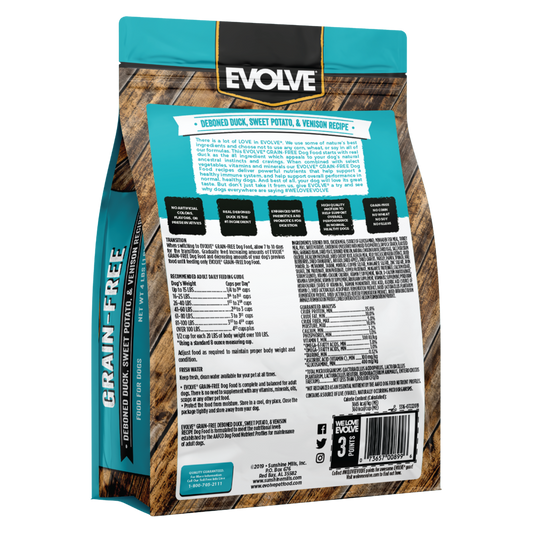 Evolve Grain Free Pato - Alimento Holistico para Perros