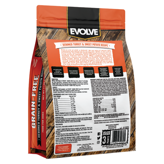 Evolve Grain Free Pavo - Alimento Holistico para Perros
