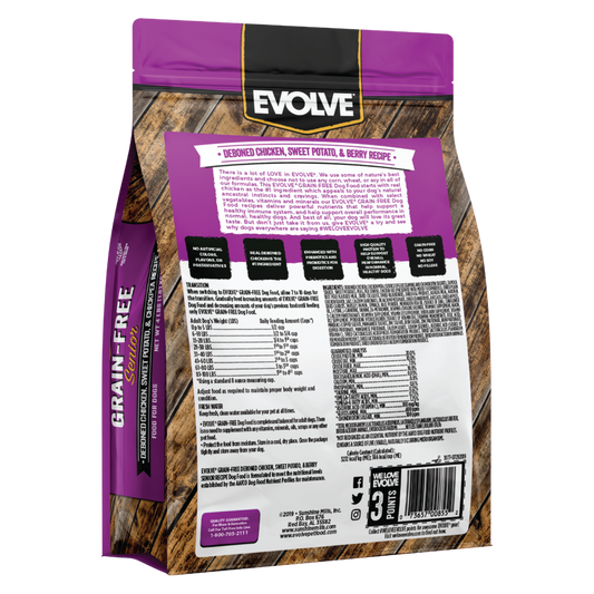 Evolve Grain Free Senior Pollo - Alimento Holistico para Perros