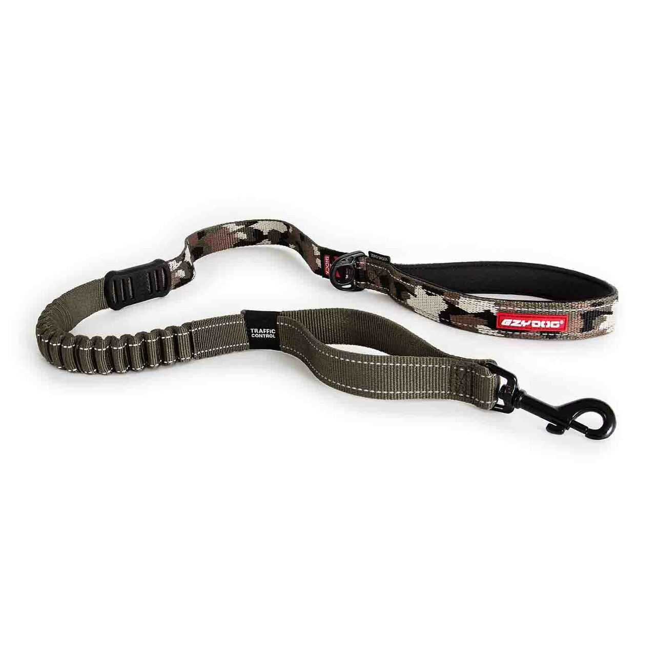 EzyDog Correa Zero Shock Camuflado - Correas para Perros