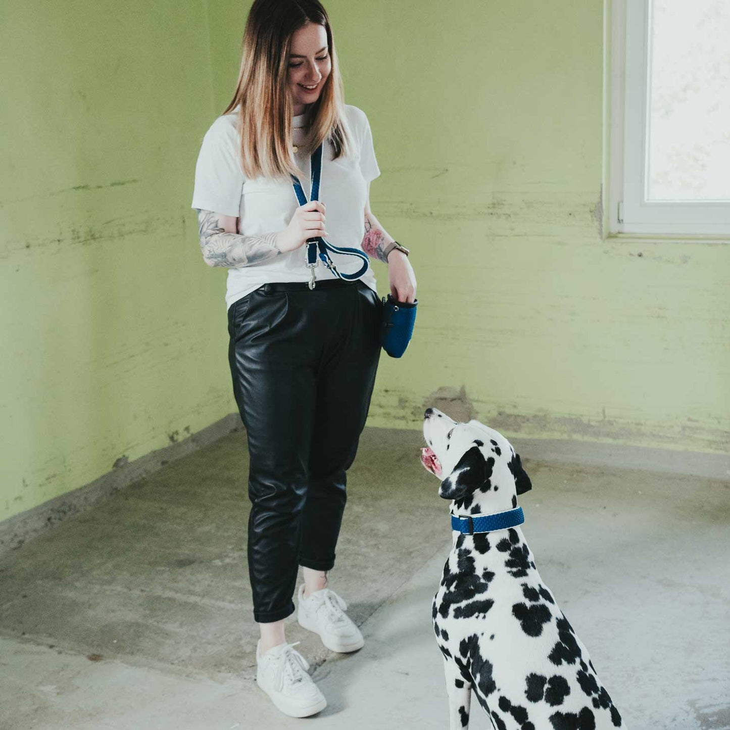 Hunter Collar Hilo Vario Plus Blue L-XL - Collares para Perros