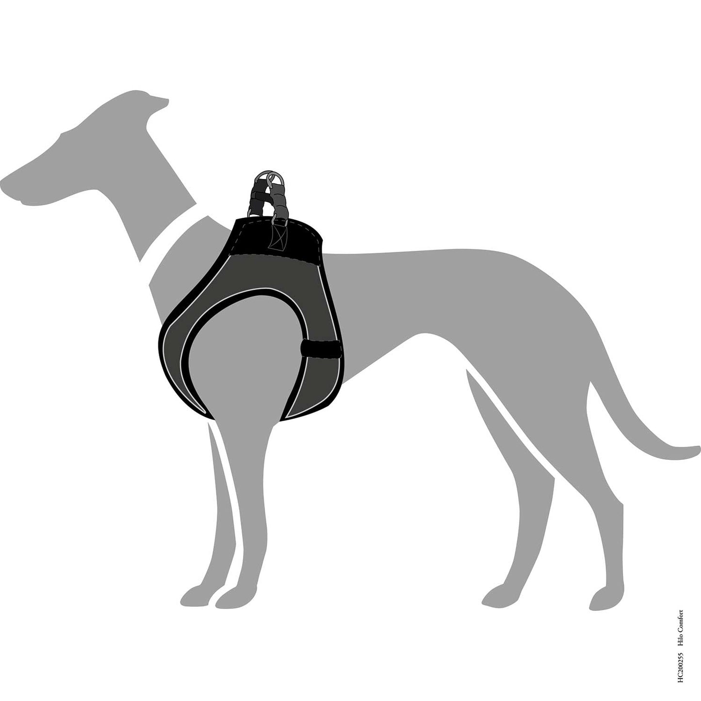 Hunter Harness Hilo Comfort Anthracite - Arnés para Perros