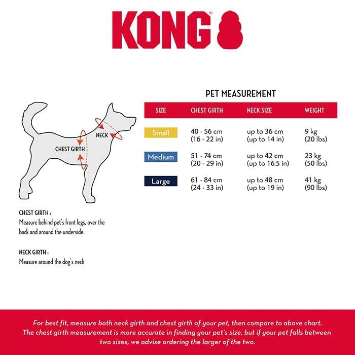 Kong Arnés Comfort Negro - Arnés para Perros