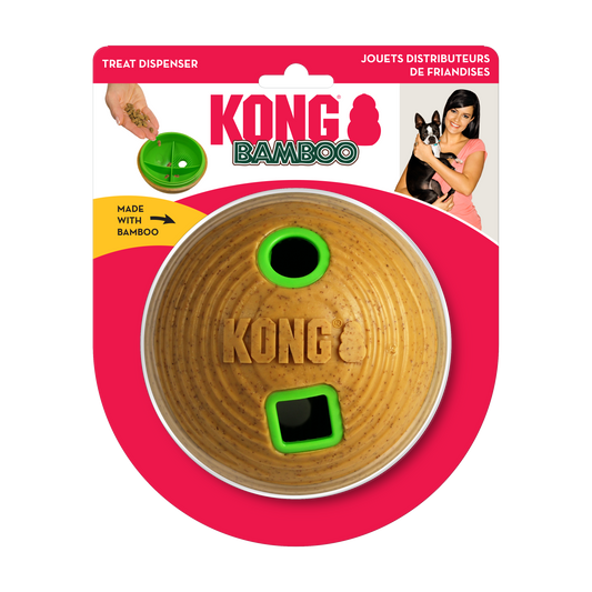 Kong Bamboo Feeder Ball Medium - Juguetes para Perros