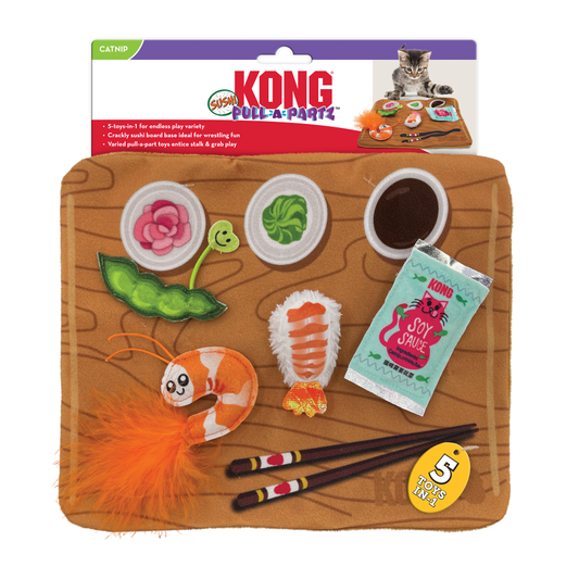 Kong Cat Pull-A-Partz Sushi - Juguetes para Gatos
