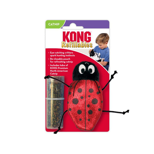 Kong Cat Refillables Ladybug - Juguetes para Gatos