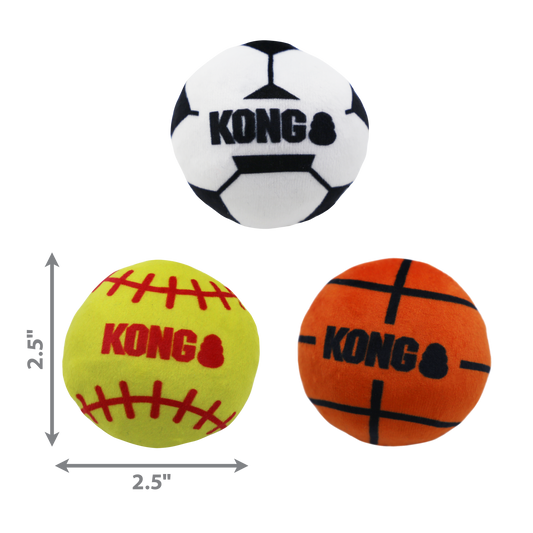 Kong Cat Sport Balls (2 Unidades) - Juguetes para Gatos