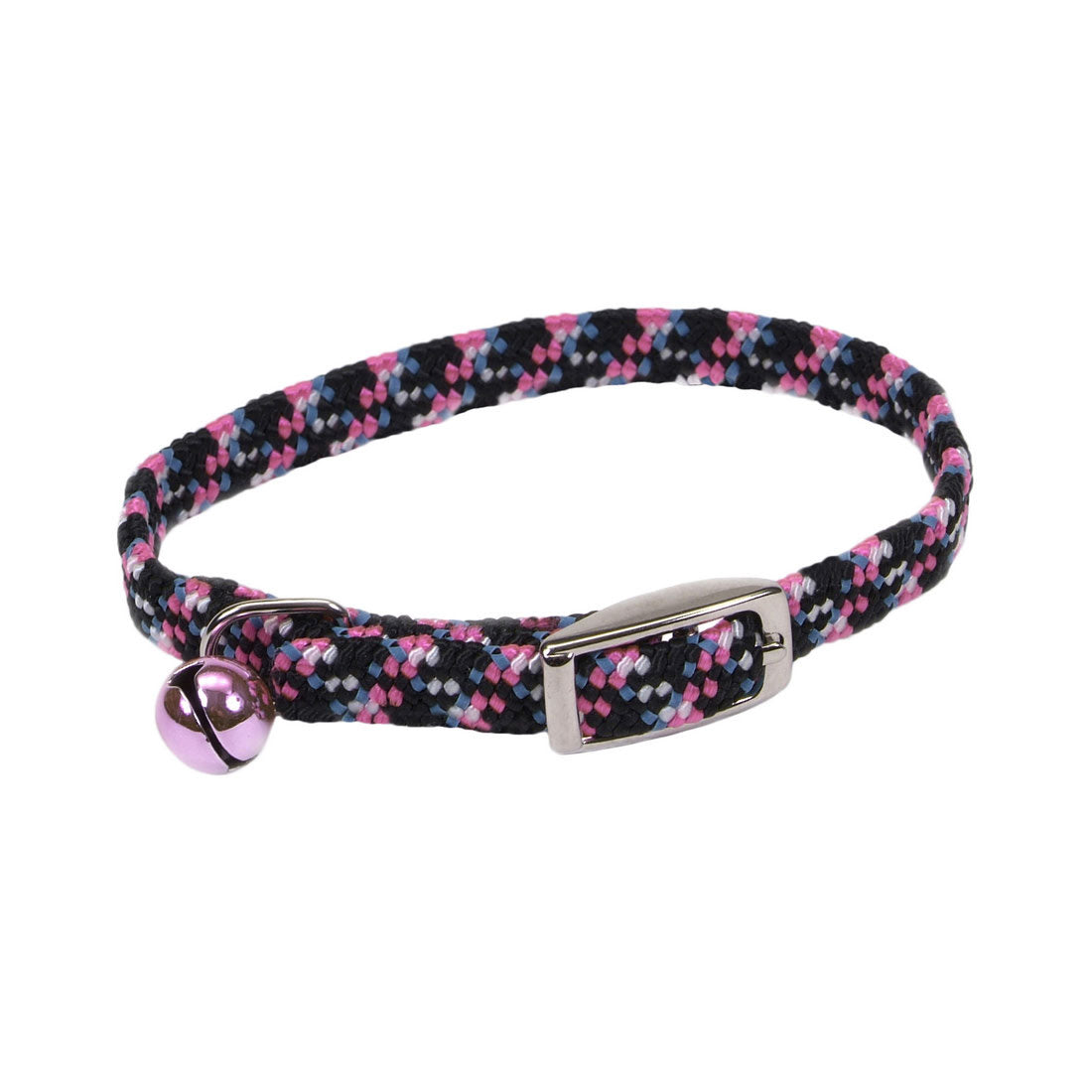 Li'l Pals Elasticized Collar with Reflective Threads Rosado - Collares para Gatos