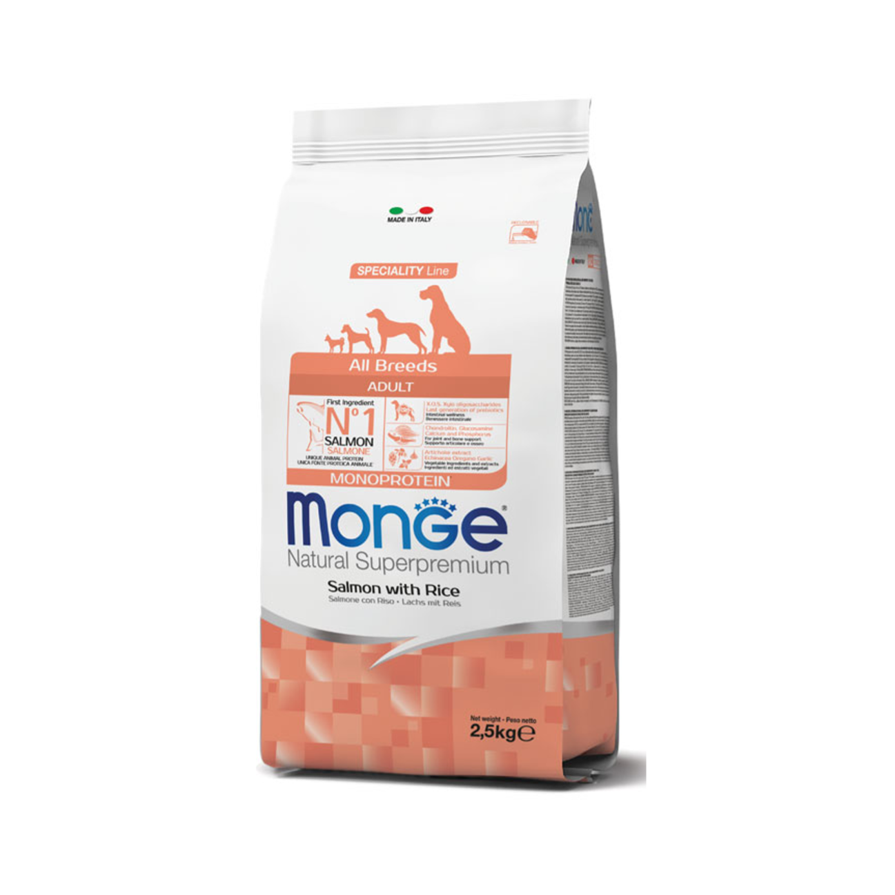 Monge Superpremium All Breeds Salmon with Rice - Alimento para Perros