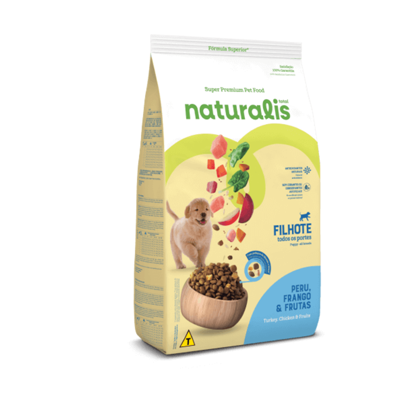 Naturalis Cachorros Frango, Peru y Frutas - Alimento para Perros