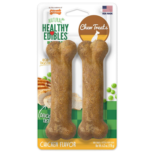 Nylabone Healthy Edibles Long Lasting Chicken - Snacks para Perros