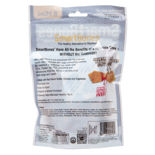 Smartbones Mantequilla de Maní Mini - Huesos para Perros