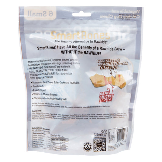 Smartbones Mantequilla de Maní Small - Snacks para Perros