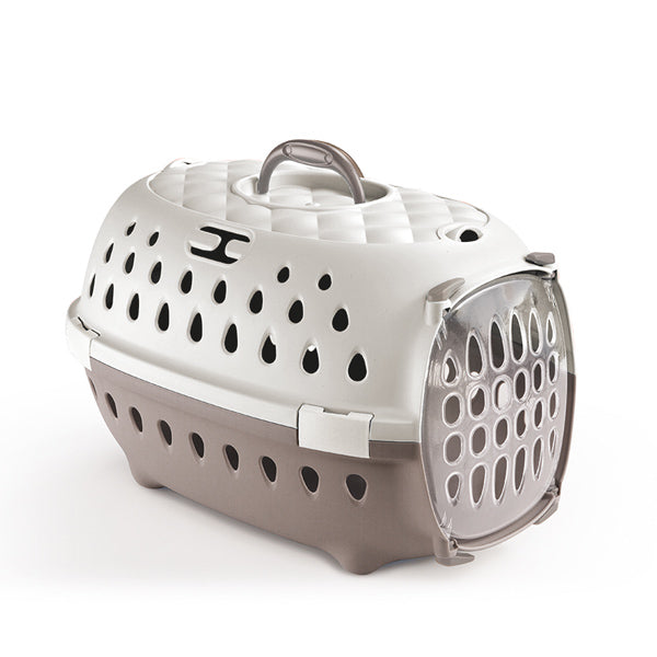 Stefanplast Guacal Travel Chic Gris - Guacales para Perros y Gatos
