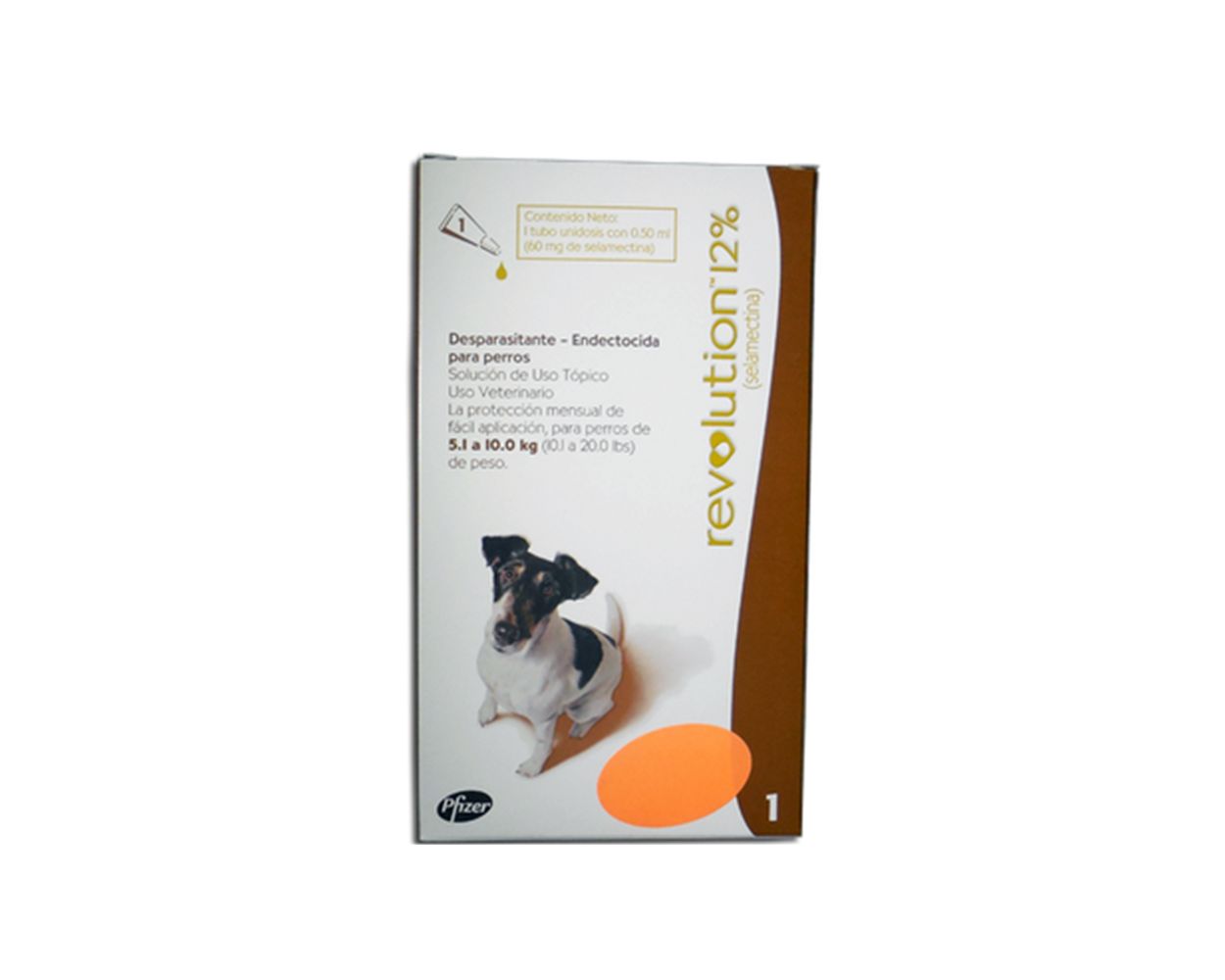 Revolution 12% para Perros de 5.1 Kg a 10 Kg (0.50 ML) - Antipulgas para Perros