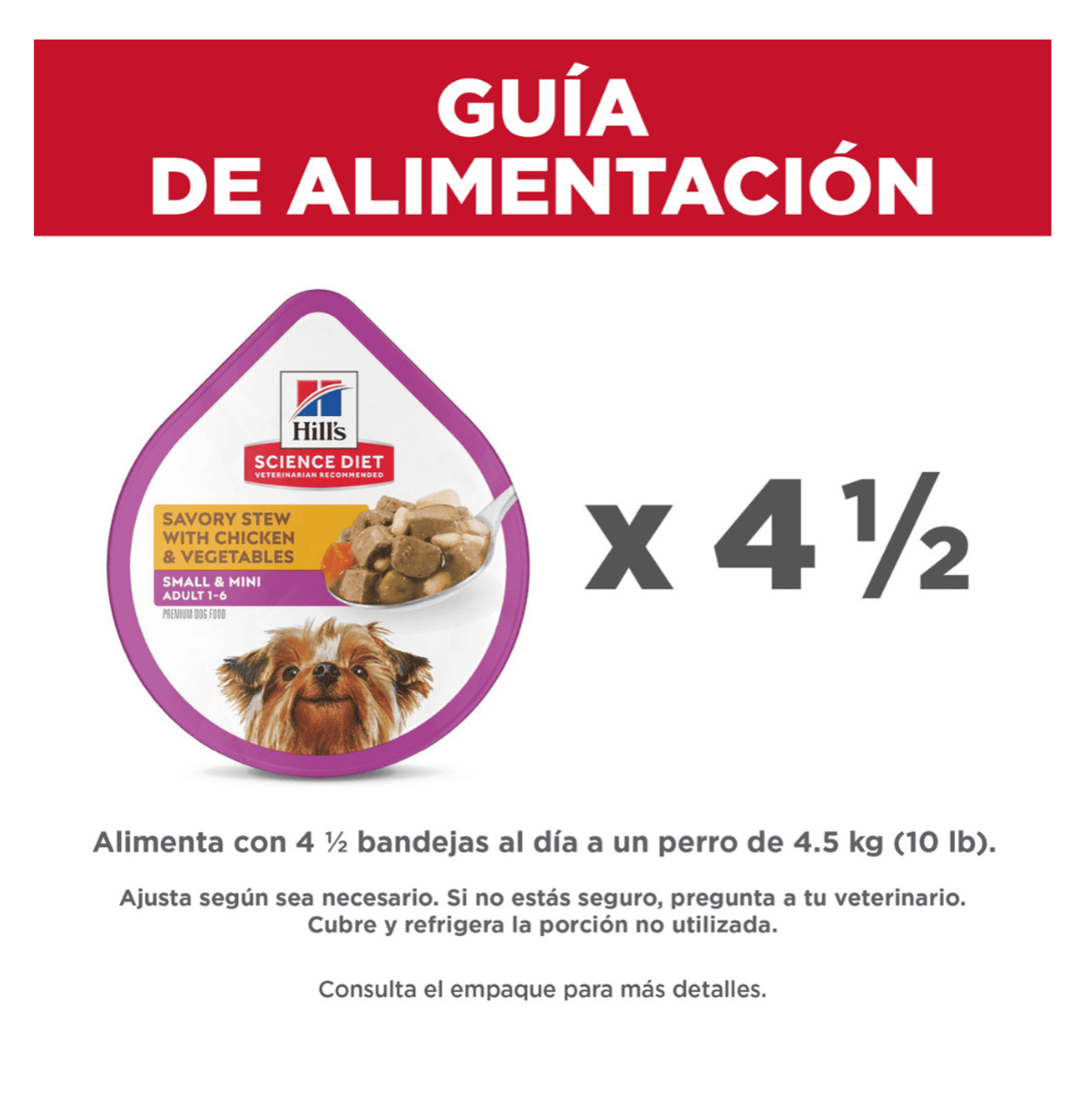 Hills Adult Small and Mini Chicken Tray - Alimento Húmedo para Perros