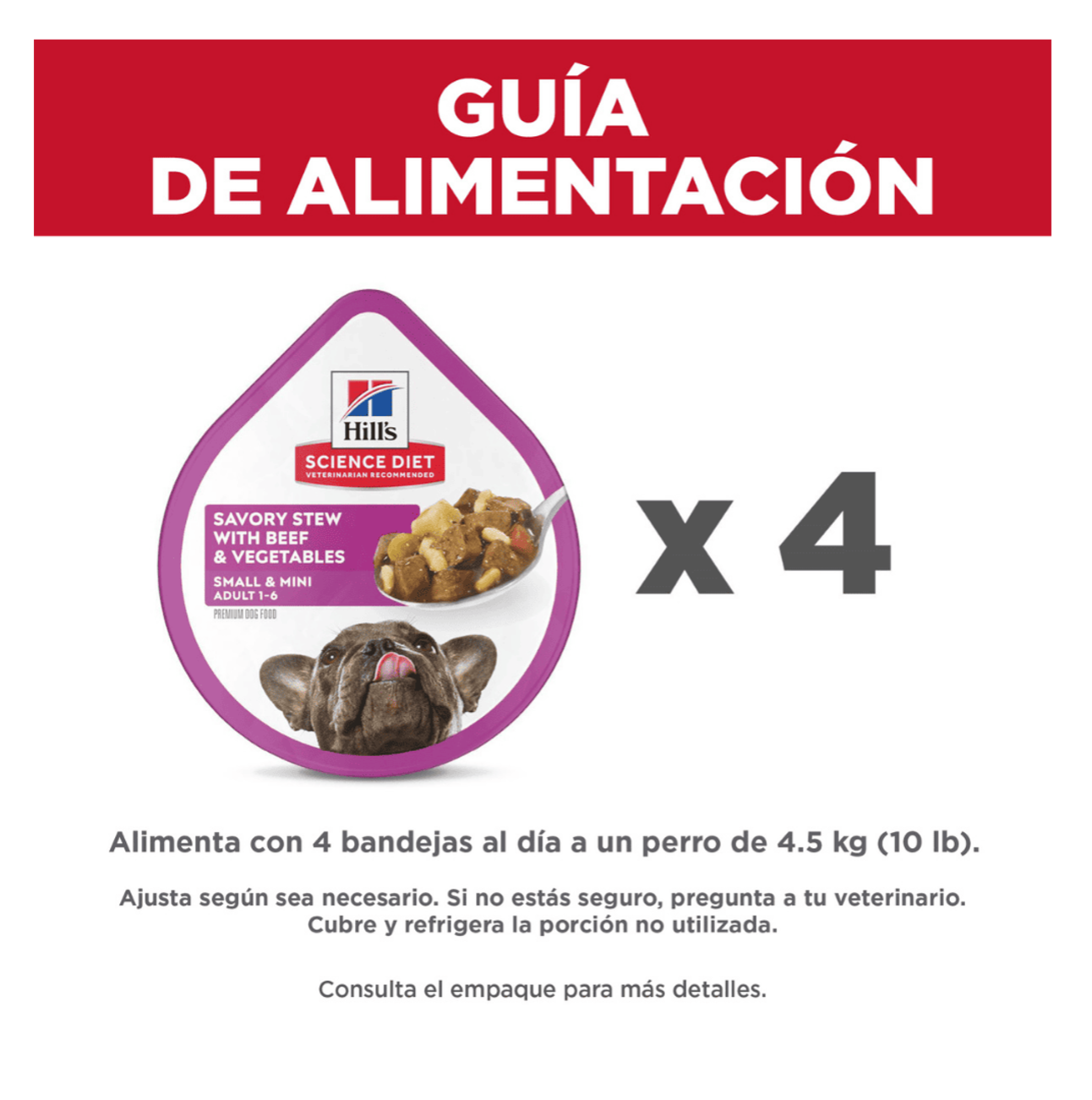 Hills Adult Small and Mini Beef Tray - Alimento Húmedo para Perros