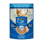 Cat Chow Pouch Adultos Pescado - Alimento Húmedo para Gatos