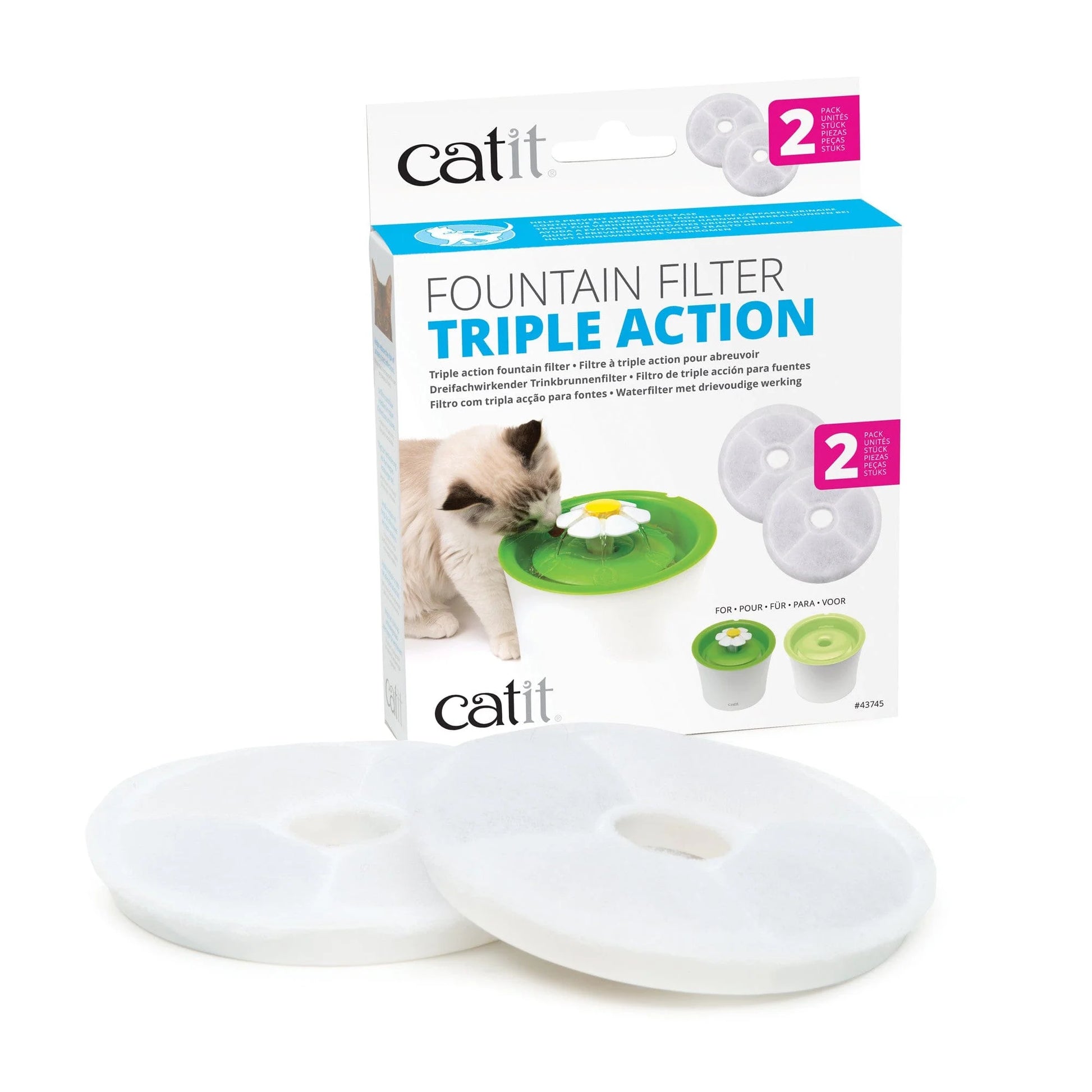 Catit Filtros Flower Fountain 3 Litros - Fuentes para Gatos