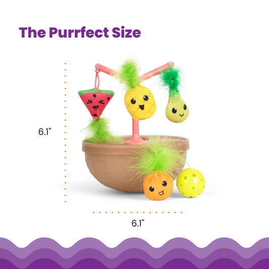 Catstages Hunt N' Wobble Fruit Bowl - Juguetes para Gatos