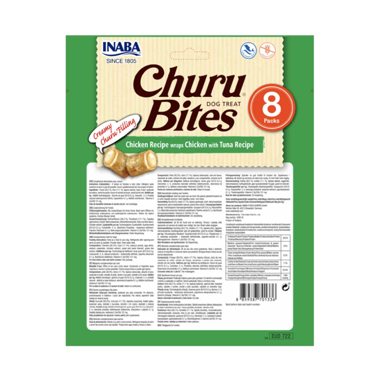 Churu Bites Chicken with Tuna para Perros - Snacks para Perros