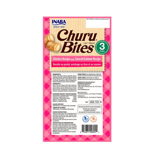 Churu Bites Tuna with Salmon - Snacks para Gatos