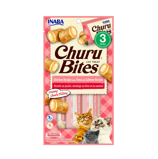 Churu Bites Tuna with Salmon - Snacks para Gatos