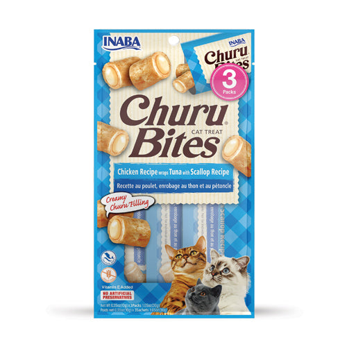 Churu Bites Tuna with Scallop para Gatos - Snacks para Gatos