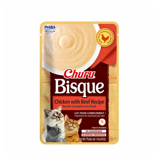 Churu Cat Bisque Chicken with Beef Recipe - Alimento Húmedo para Gatos