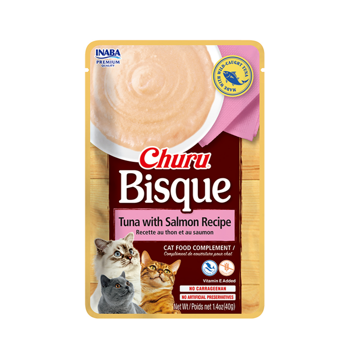 Churu Cat Bisque Tuna with Salmon - Alimento Húmedo para Gatos