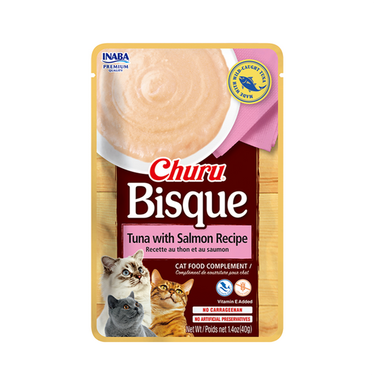 Churu Cat Bisque Tuna with Salmon - Alimento Húmedo para Gatos