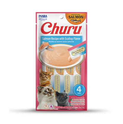 Churu Cat Salmon Recipe with Scallop Flavor - Snacks para Gatos