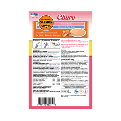 Churu Cat Salmon and Tuna Variety - Snacks para Gatos