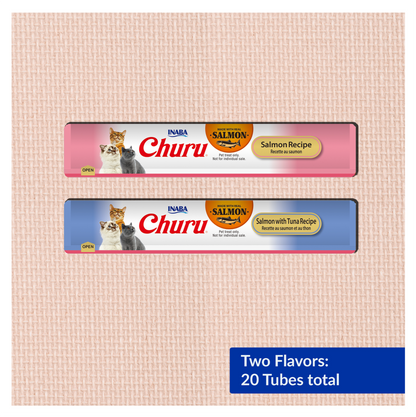 Churu Cat Salmon and Tuna Variety - Snacks para Gatos