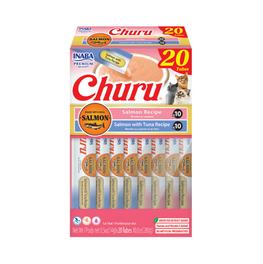 Churu Cat Salmon and Tuna Variety - Snacks para Gatos
