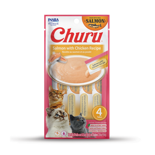 Churu Cat Salmon with Chicken Recipe - Snacks para Gato
