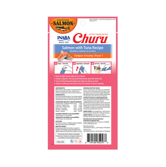Churu Cat Salmon with Tuna Recipe - Snacks para Gatos