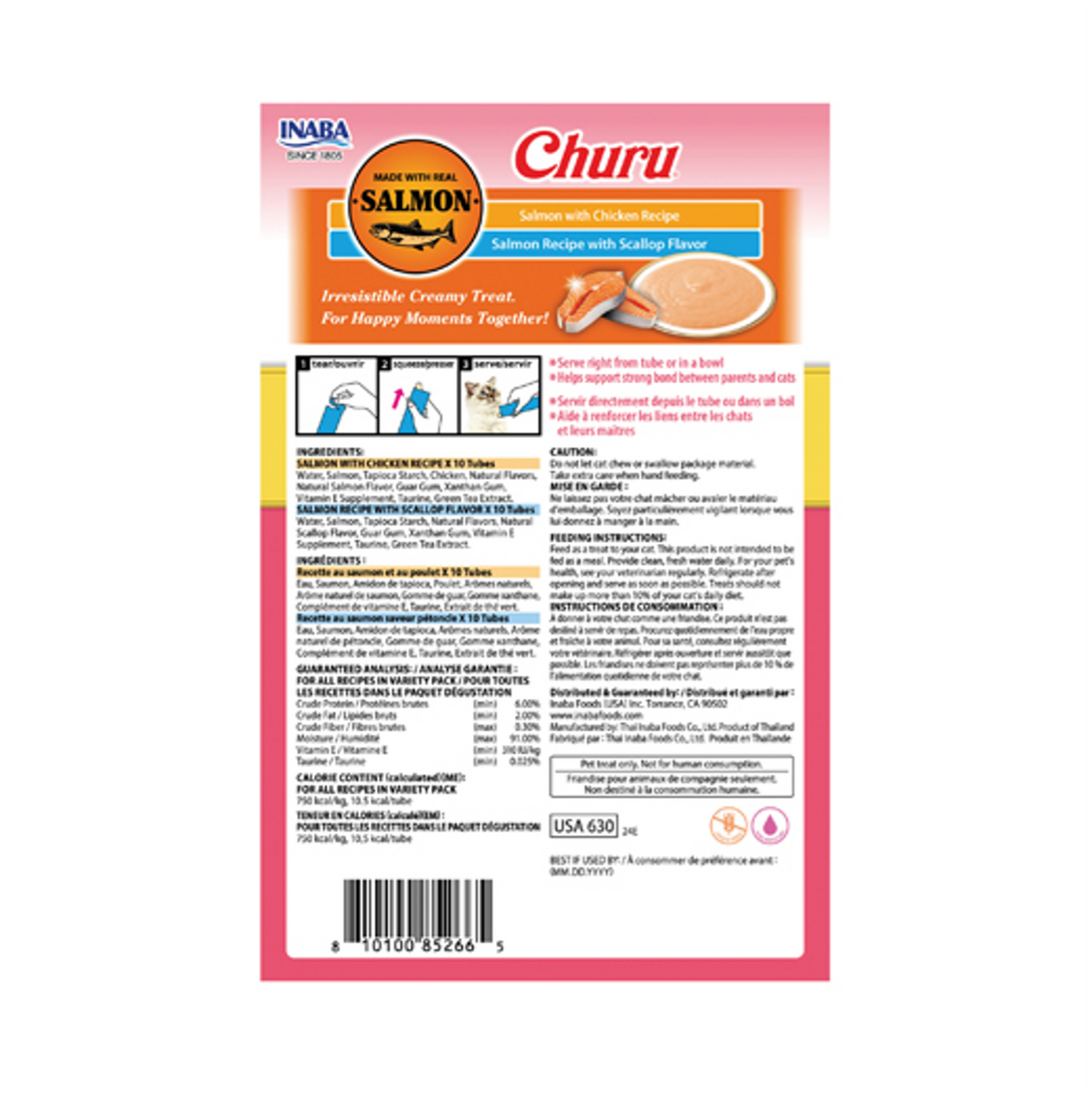 Churu Cat Scallop and Chicken Variety - Snacks para Gatos