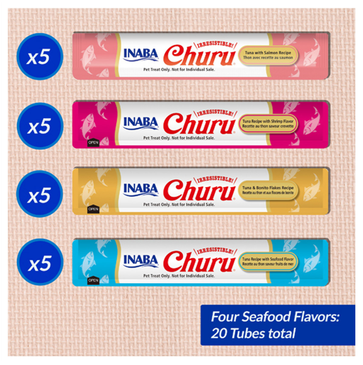 Churu Cat Seafood Variety Box - Snacks para Gatos