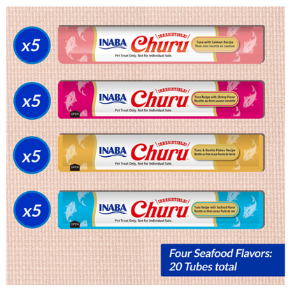 Churu Cat Seafood Variety Box - Snacks para Gatos