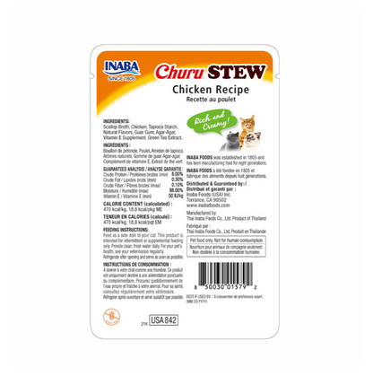 Churu Cat Stew Chicken Recipe - Alimento Húmedo para Gatos