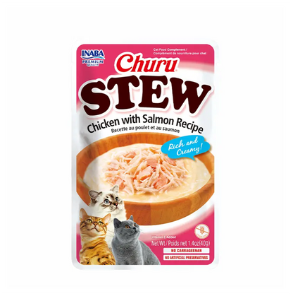 Churu Cat Stew Chicken with Salmon - Alimento Húmedo para Gatos